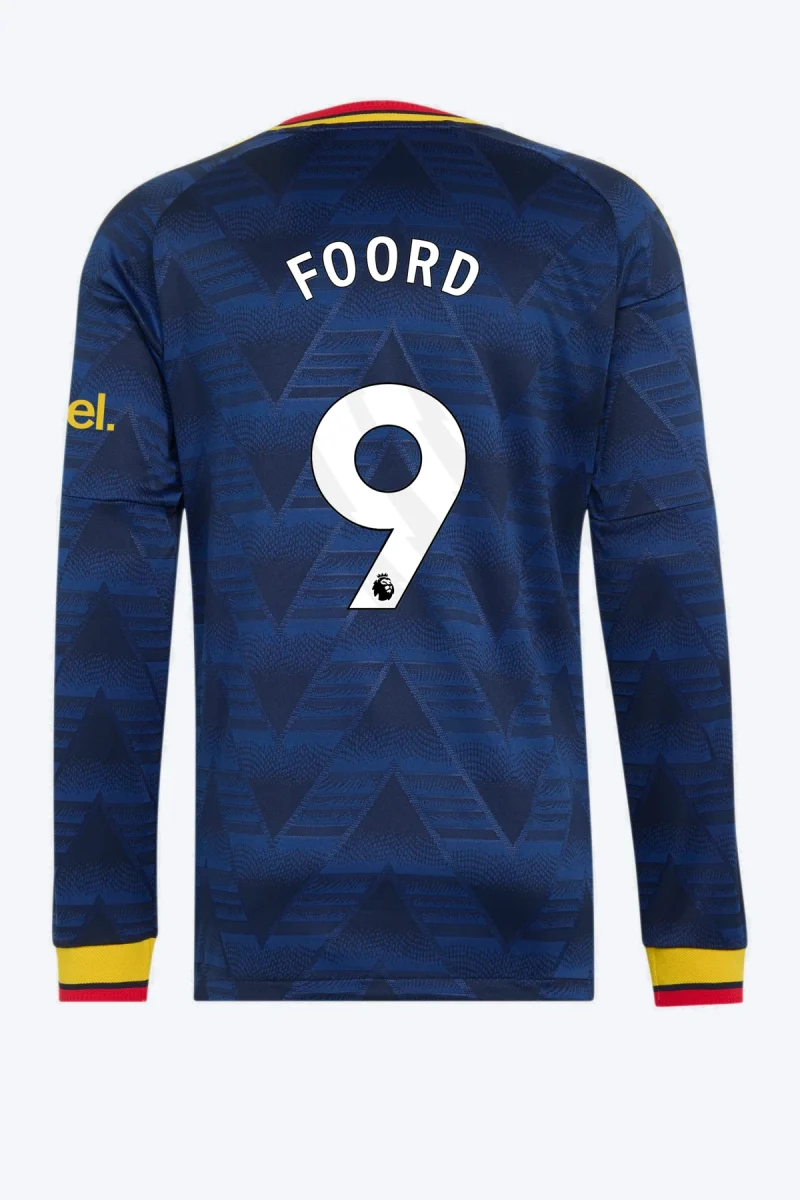 Foord 9 Voetbalshirt - Arsenal FC 26/27 Uit Authentic Longsleeve