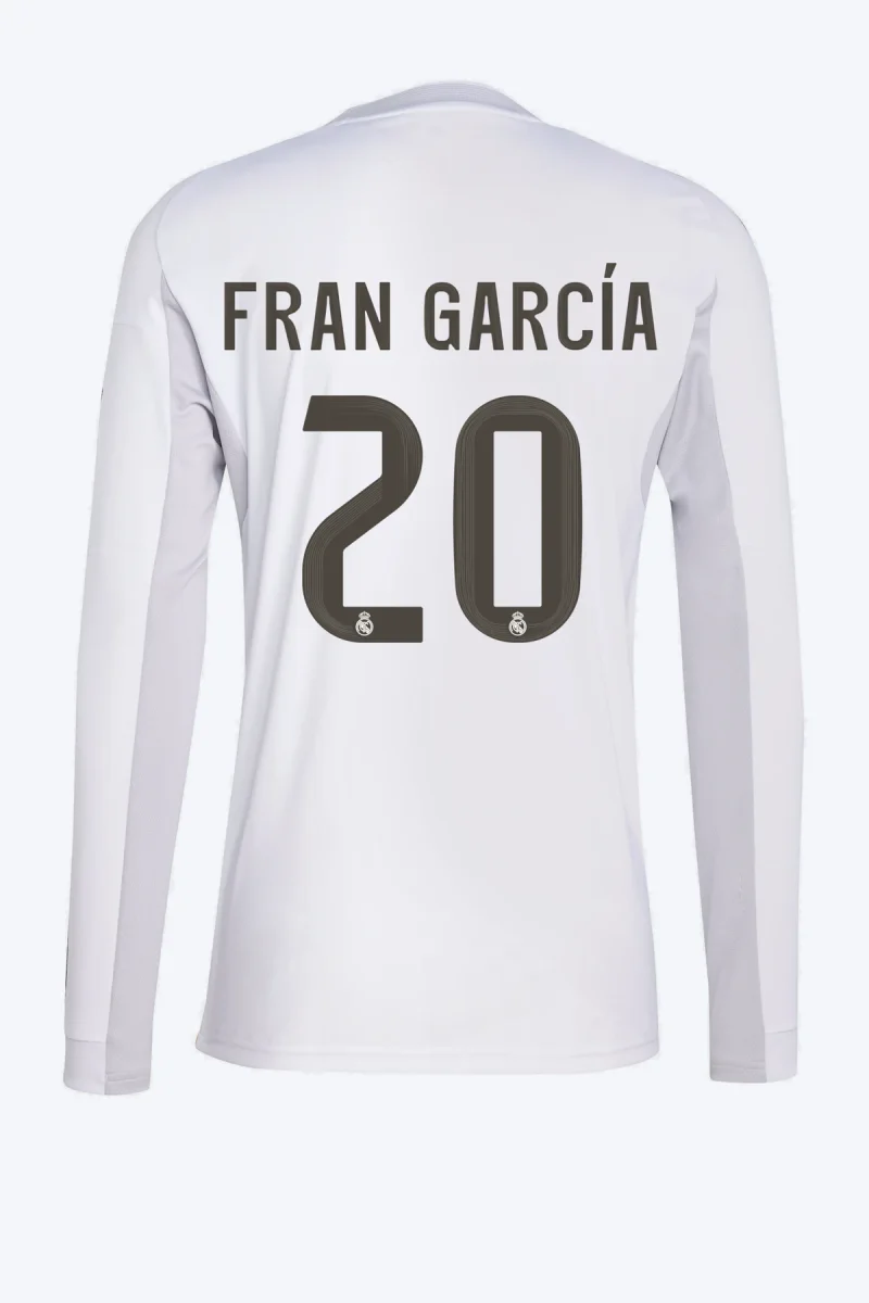 Fran García 20 Voetbalshirt - Real Madrid 25/26 Lange Mouw Thuis
