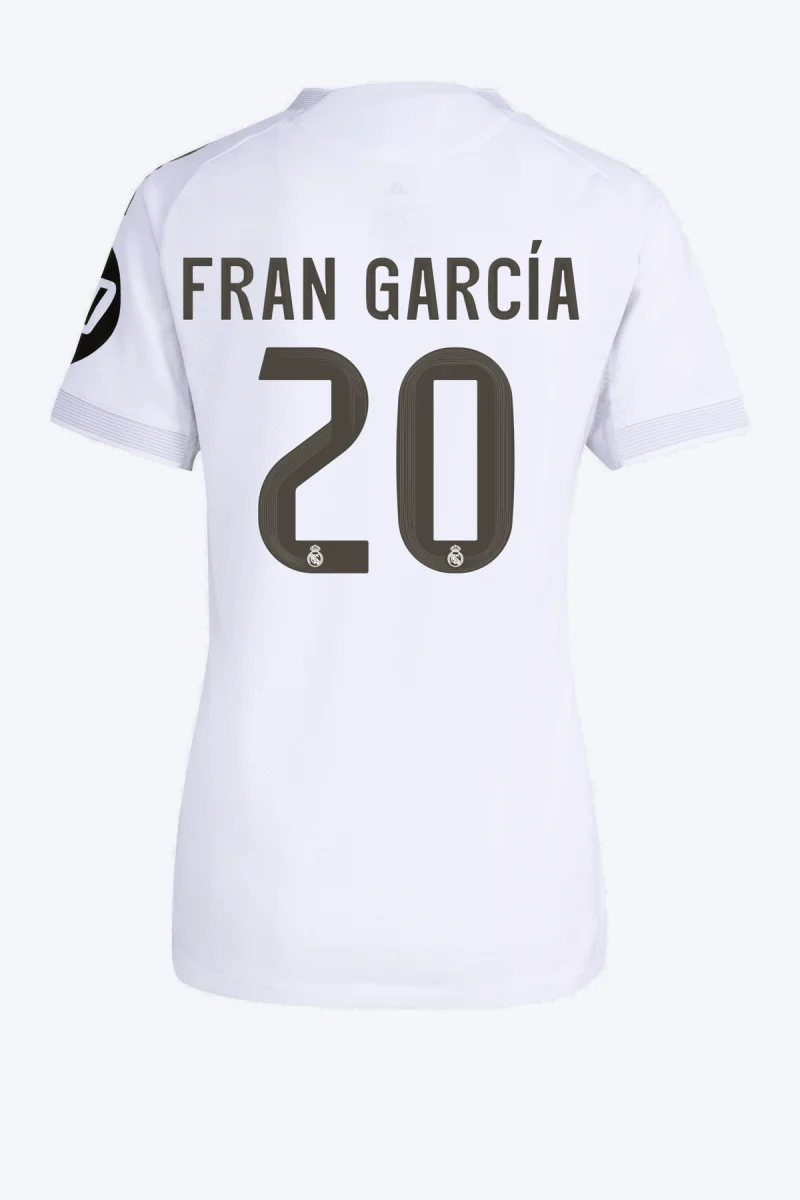 Fran García 20 Voetbalshirt - Real Madrid 25/26 Thuis Authentic