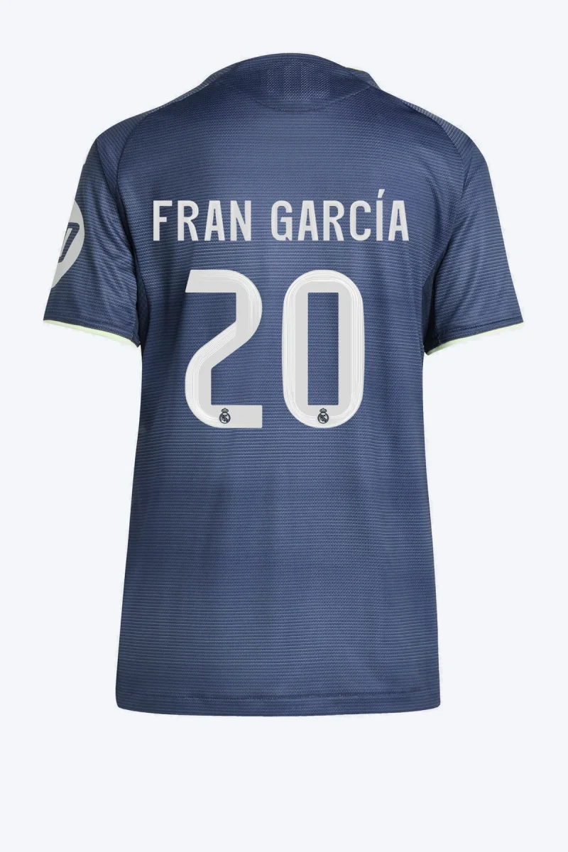 Fran García 20 Voetbalshirt - Real Madrid 25/26 Uit Authentic