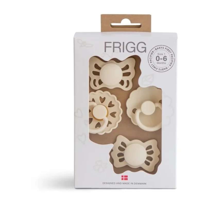 Frigg BABY'S FIRST PACIFIER PACK -CREAM