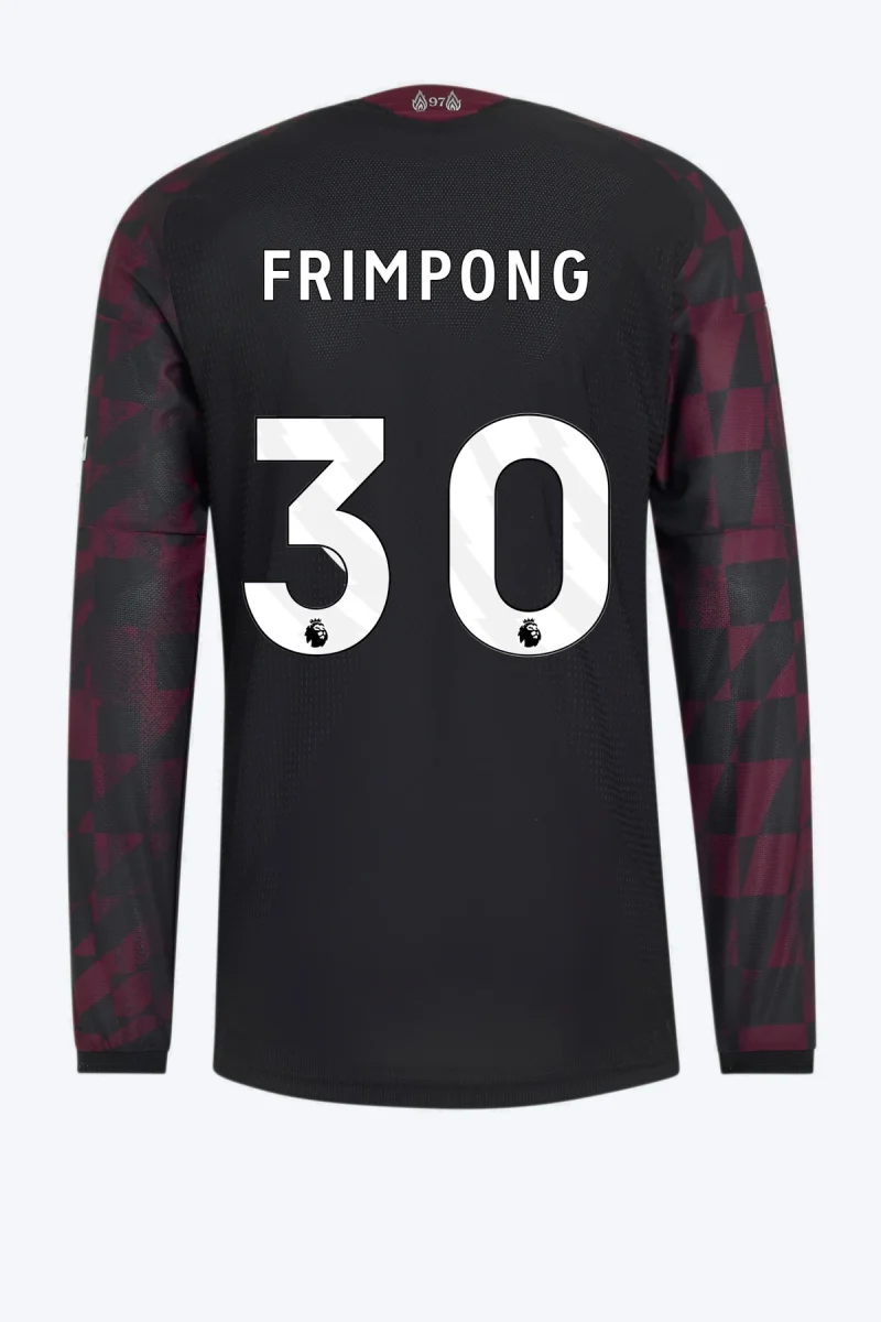 Frimpong 30 Voetbalshirt - Liverpool FC 26/27 Derde Authentic Longsleeve