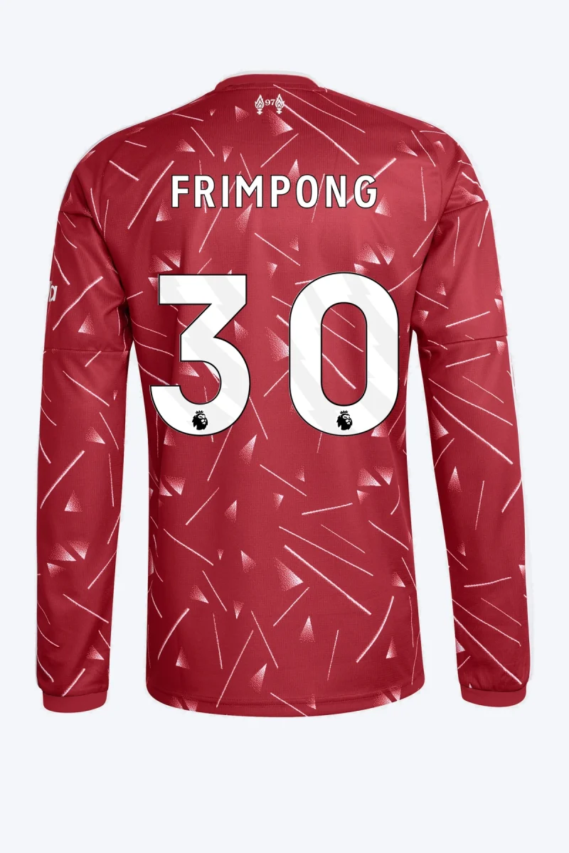 Frimpong 30 Voetbalshirt - Liverpool FC 26/27 Thuis Lange Mouw
