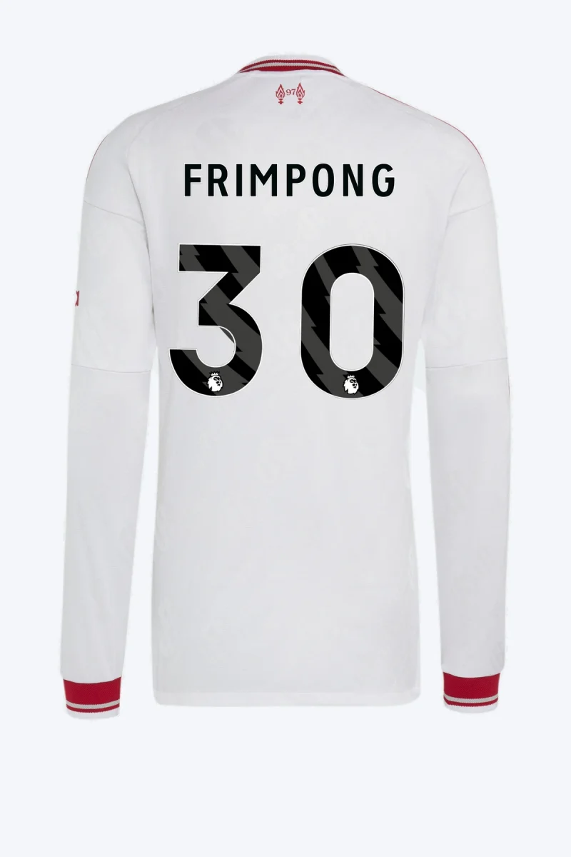 Frimpong 30 Voetbalshirt - Liverpool FC 26/27 Uit Authentic Longsleeve