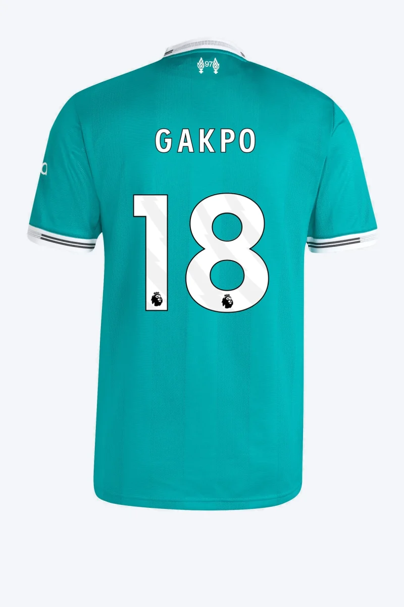 Gakpo 18 Voetbalshirt - Liverpool FC 25/26 Derde Authentic