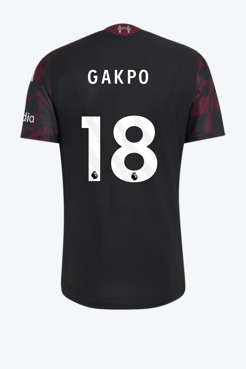 Gakpo 18 Voetbalshirt - Liverpool FC 26/27 Derde Authentic