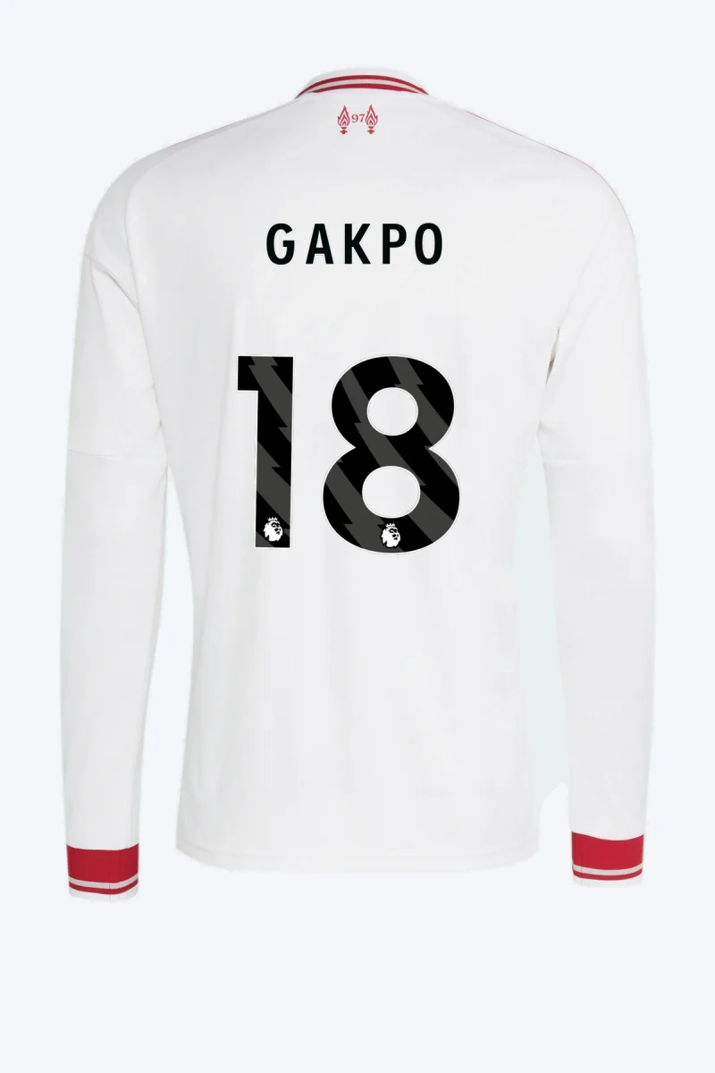 Gakpo 18 Voetbalshirt - Liverpool FC 26/27 Uit Longsleeve