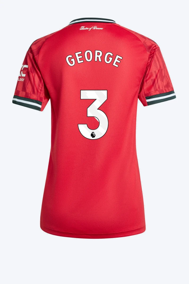 George 3 Voetbalshirt - Manchester United 25/26 Thuis