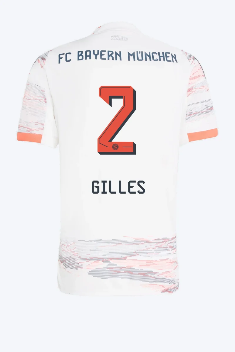 Gilles 2 Voetbalshirt - FC Bayern 25/26 (Dames Team) Uit
