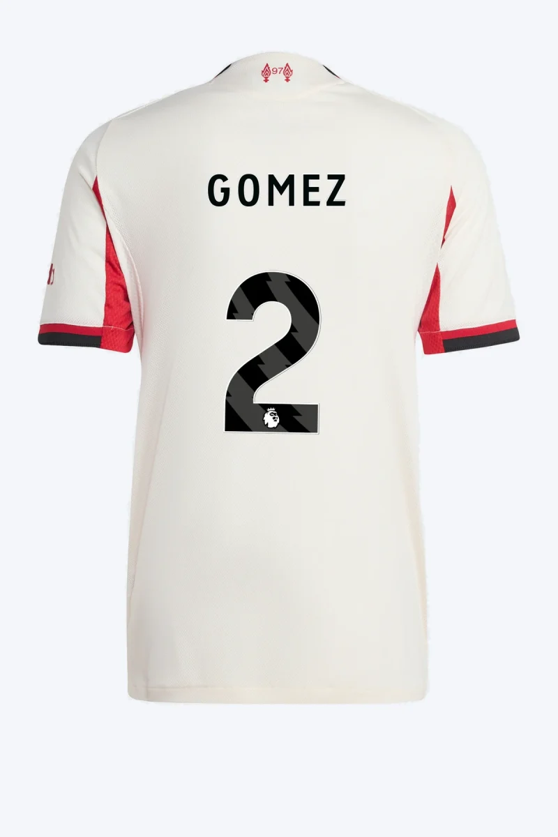 Gomez 2 Voetbalshirt - Liverpool FC 25/26 Uit Authentic