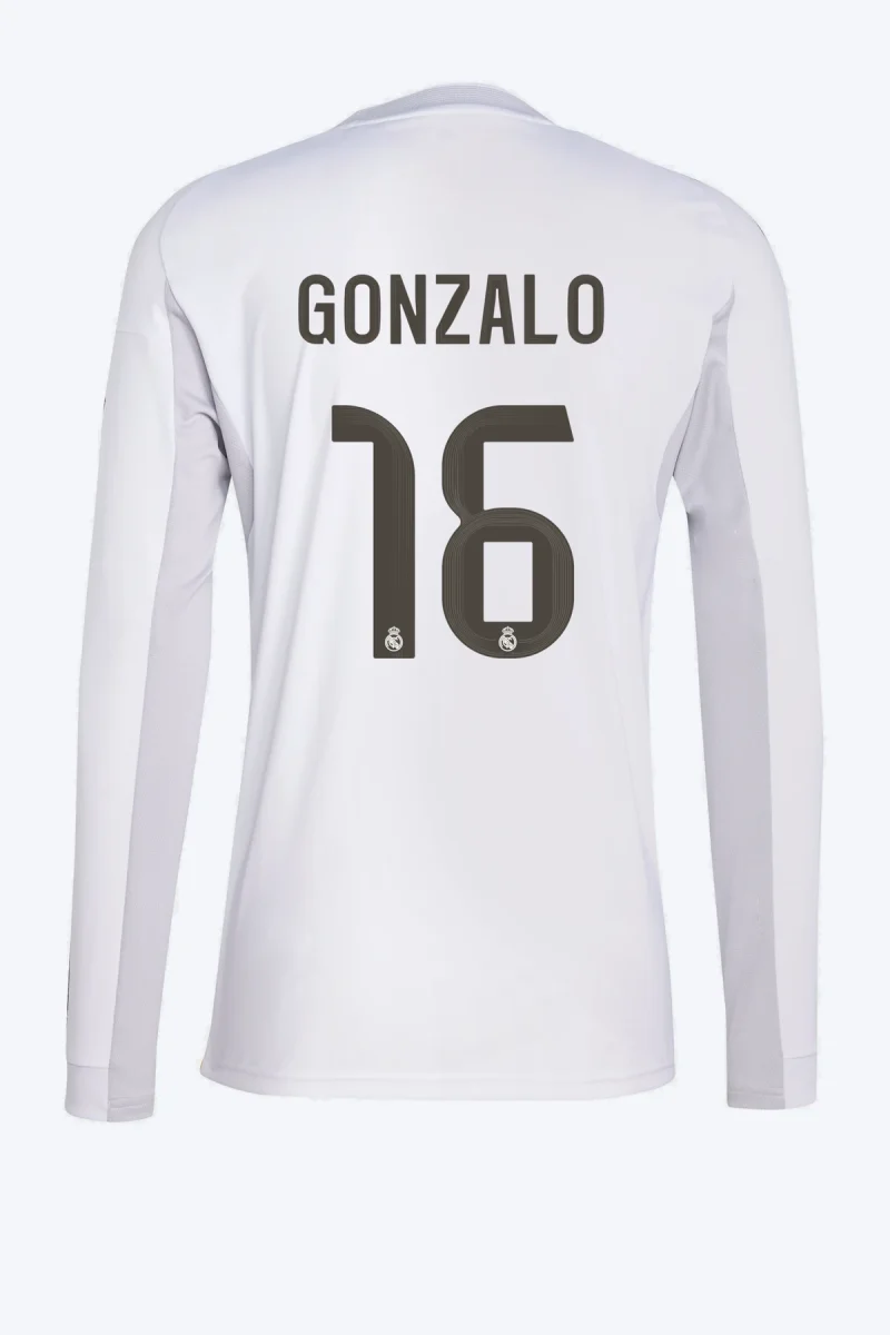 Gonzalo 16 Voetbalshirt - Real Madrid 25/26 Lange Mouw Thuis