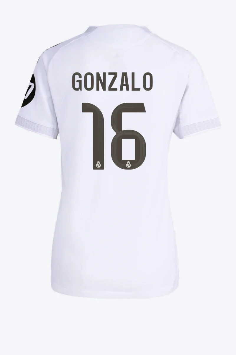Gonzalo 16 Voetbalshirt - Real Madrid 25/26 Thuis Authentic