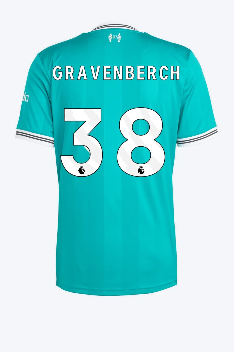 Gravenberch 38 Voetbalshirt - Liverpool FC 25/26 Derde