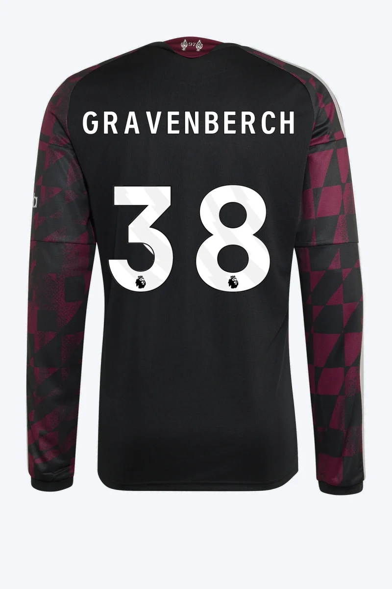 Gravenberch 38 Voetbalshirt - Liverpool FC 26/27 Derde Longsleeve