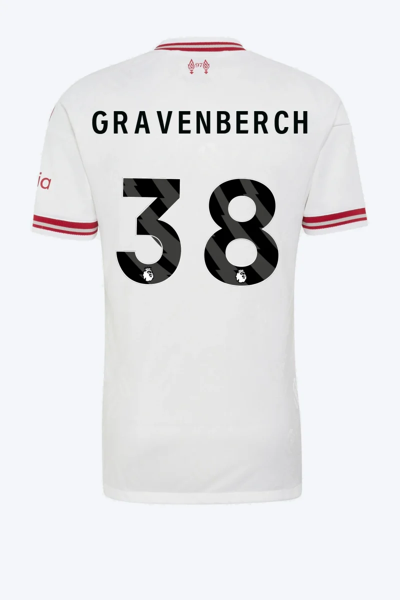 Gravenberch 38 Voetbalshirt - Liverpool FC 26/27 Uit Authentic