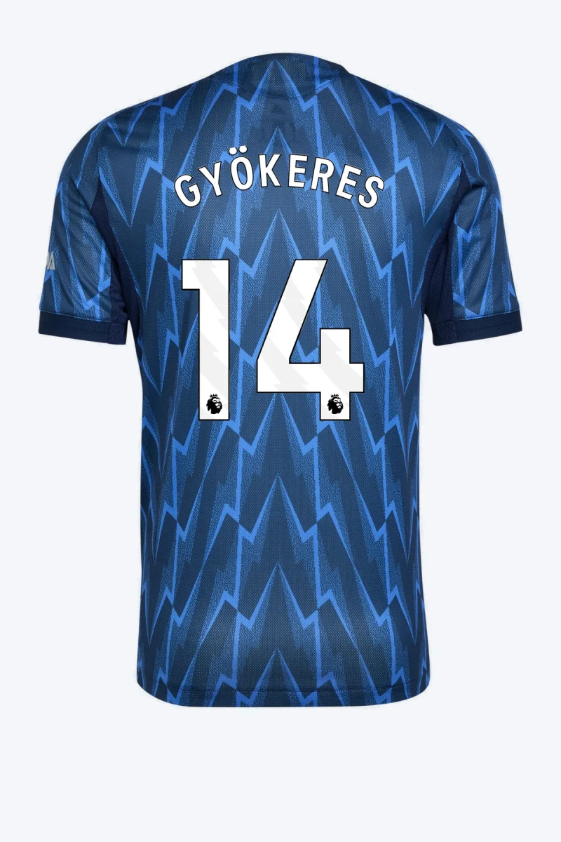 Gyökeres 14 Voetbalshirt - Arsenal 25/26 Uit Authentic