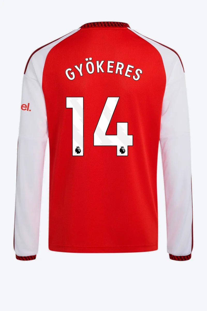 Gyökeres 14 Voetbalshirt - Arsenal FC 26/27 Thuis Kids Longsleeve
