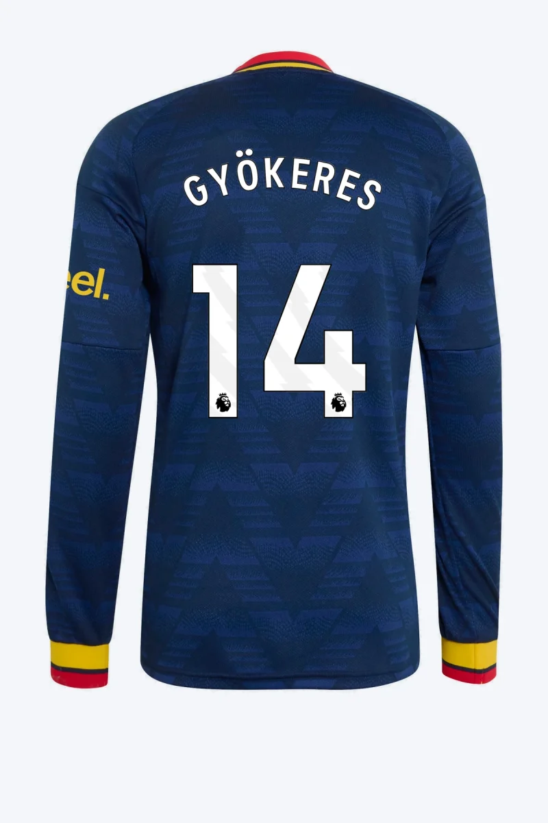 Gyökeres 14 Voetbalshirt - Arsenal FC 26/27 Uit Longsleeve
