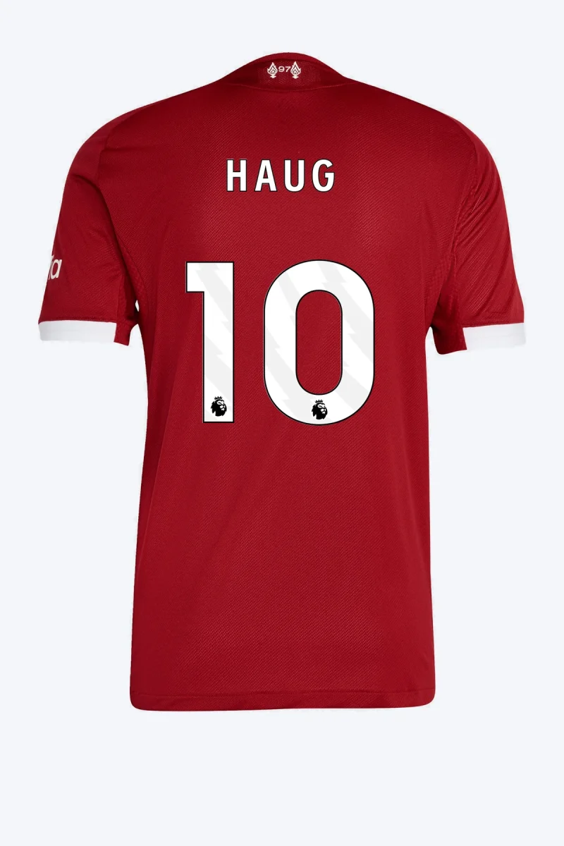 Haug 10 Voetbalshirt - Liverpool FC 25/26 Thuis Authentic