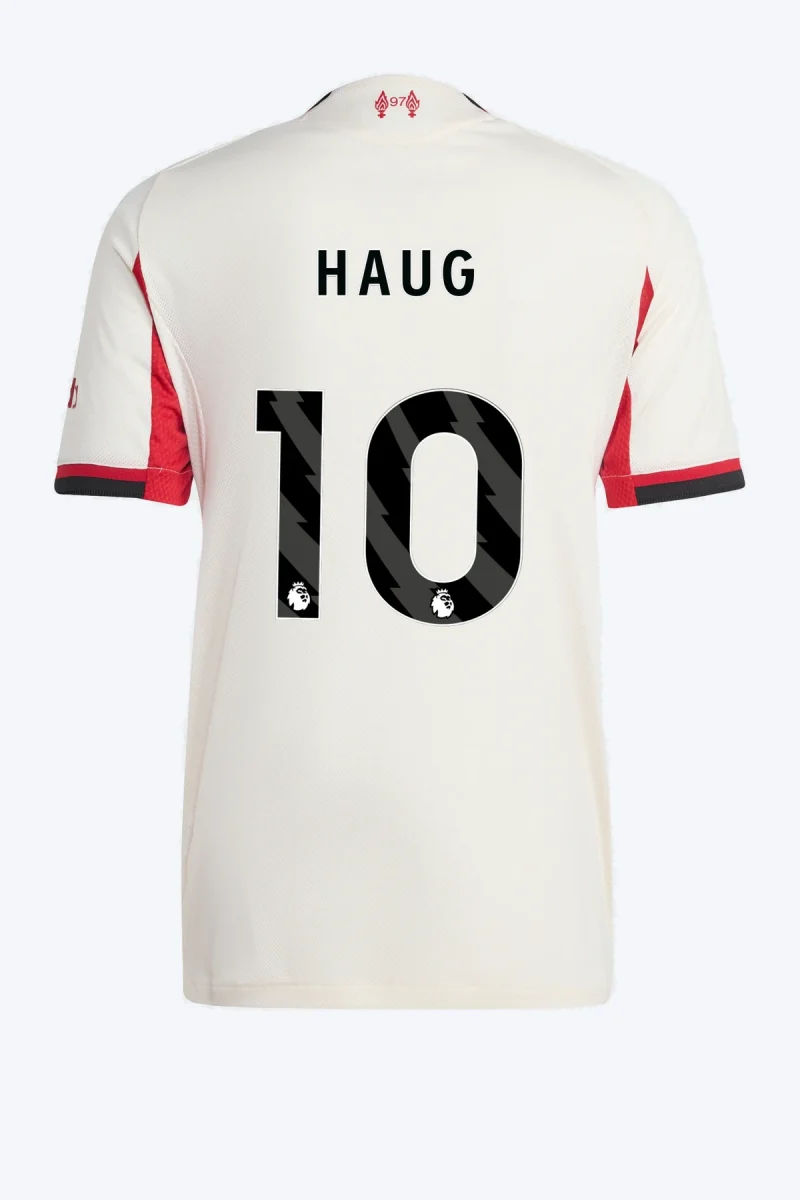 Haug 10 Voetbalshirt - Liverpool FC 25/26 Uit Authentic