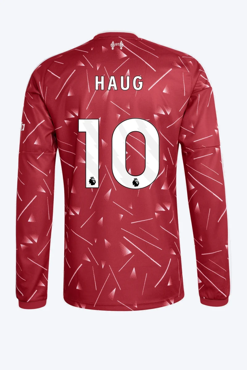 Haug 10 Voetbalshirt - Liverpool FC 26/27 Thuis Lange Mouw
