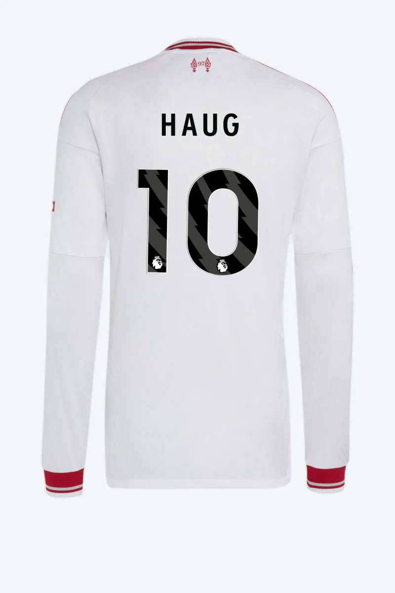 Haug 10 Voetbalshirt - Liverpool FC 26/27 Uit Authentic Longsleeve