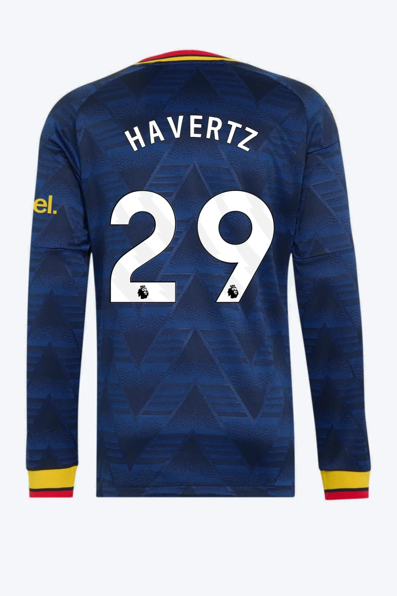Havertz 29 Voetbalshirt - Arsenal FC 26/27 Uit Authentic Longsleeve