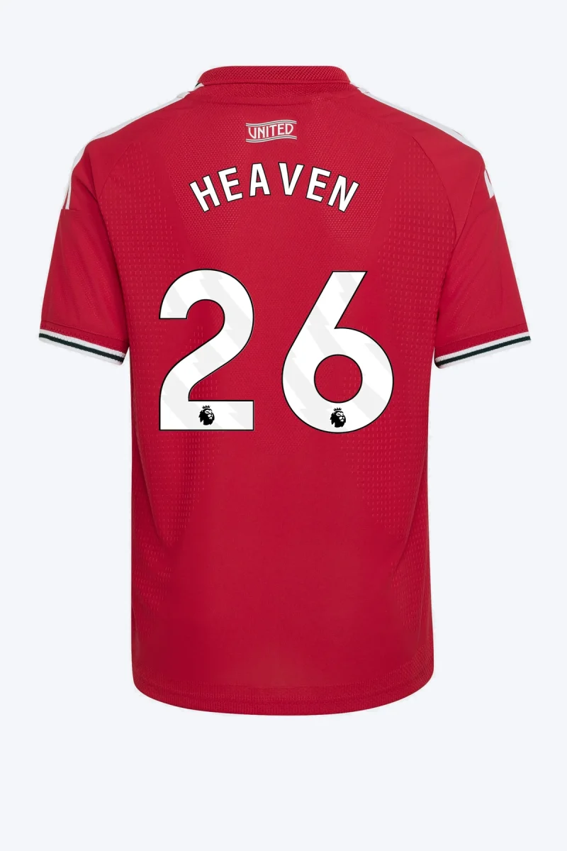 Heaven 26 Voetbalshirt - Manchester United 26/27 Thuis Authentic Kids