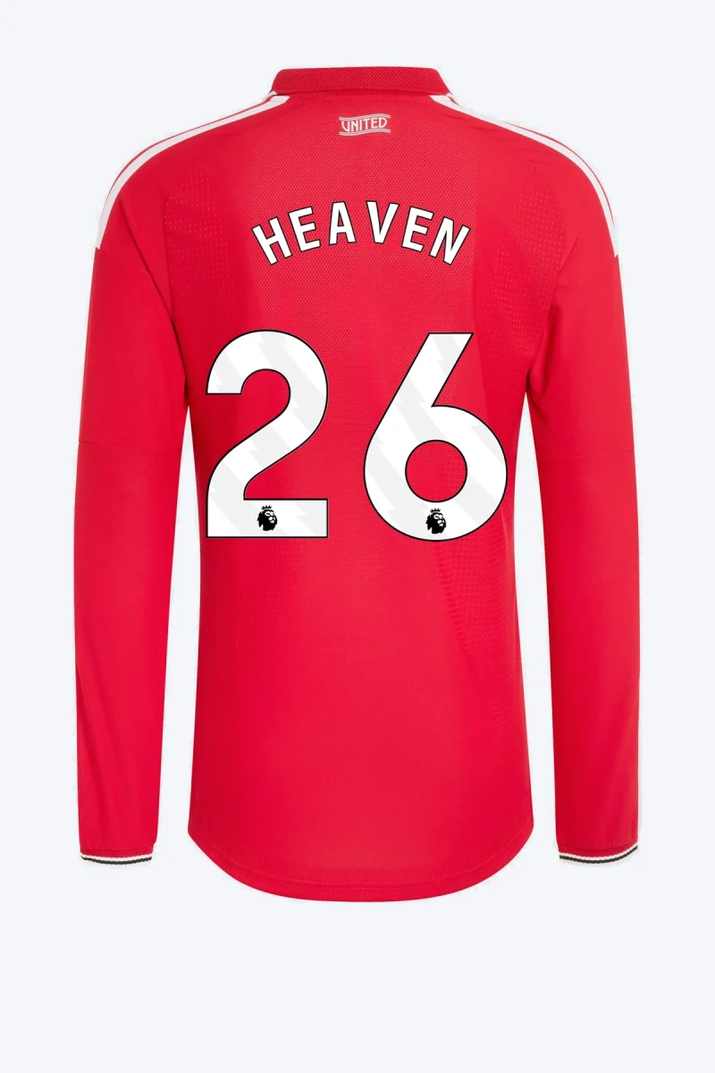 Heaven 26 Voetbalshirt - Manchester United 26/27 Thuis Authentic Lange Mouw