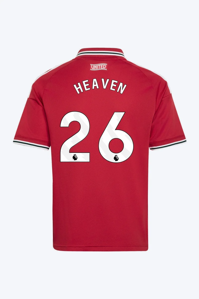 Heaven 26 Voetbalshirt - Manchester United 26/27 Thuis Kids