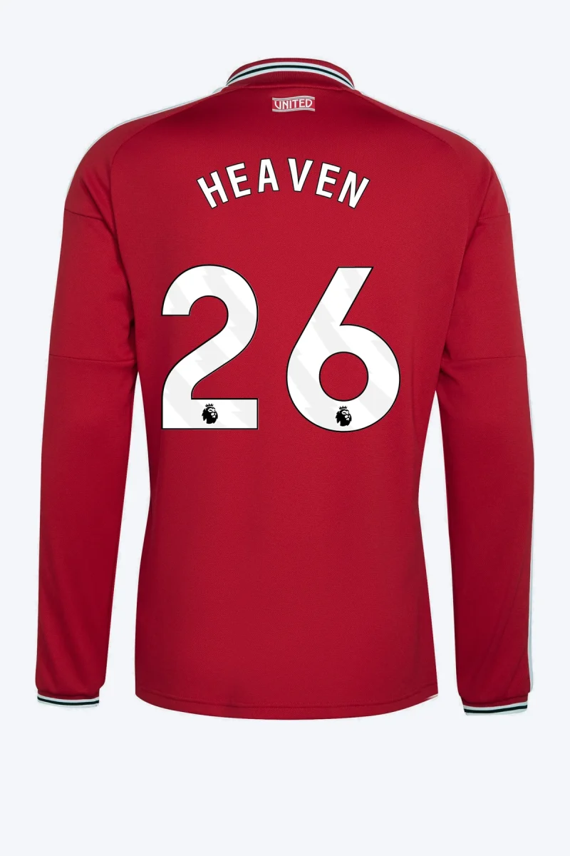 Heaven 26 Voetbalshirt - Manchester United 26/27 Thuis Lange Mouw