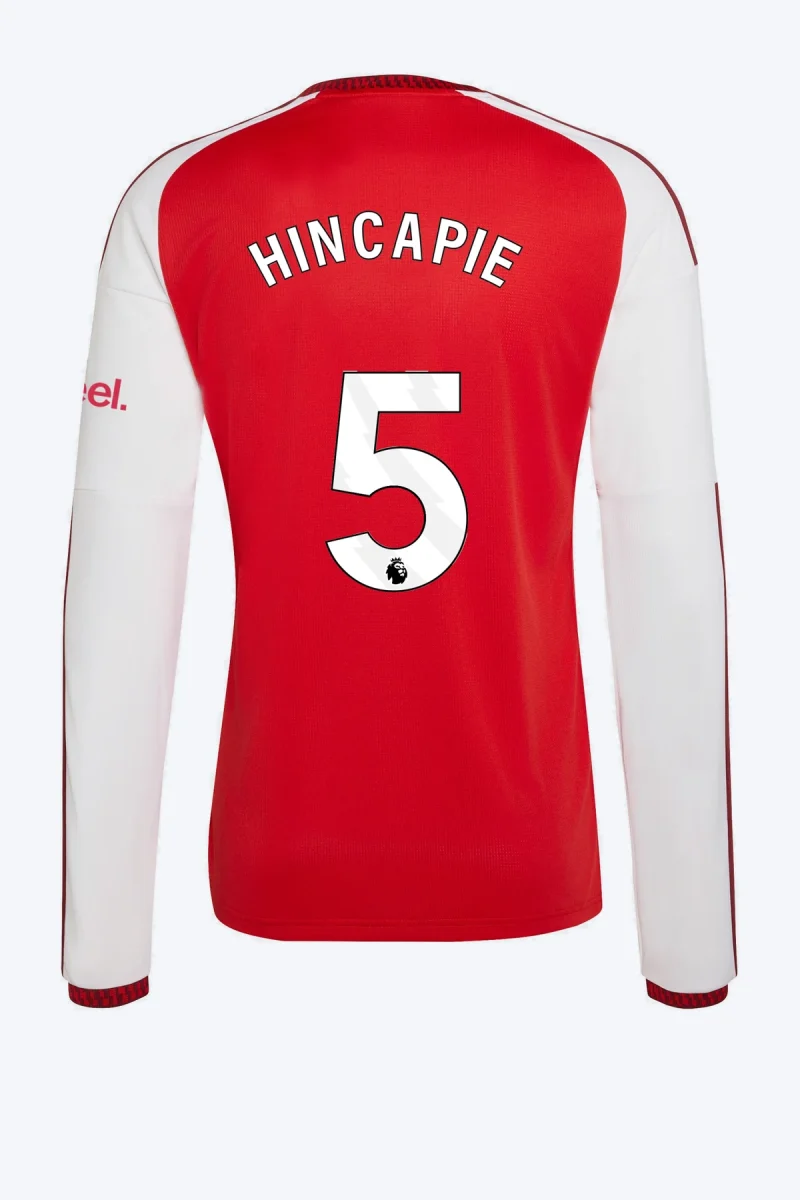 Hincapie 5 Voetbalshirt - Arsenal FC 26/27 Thuis Lange Mouw