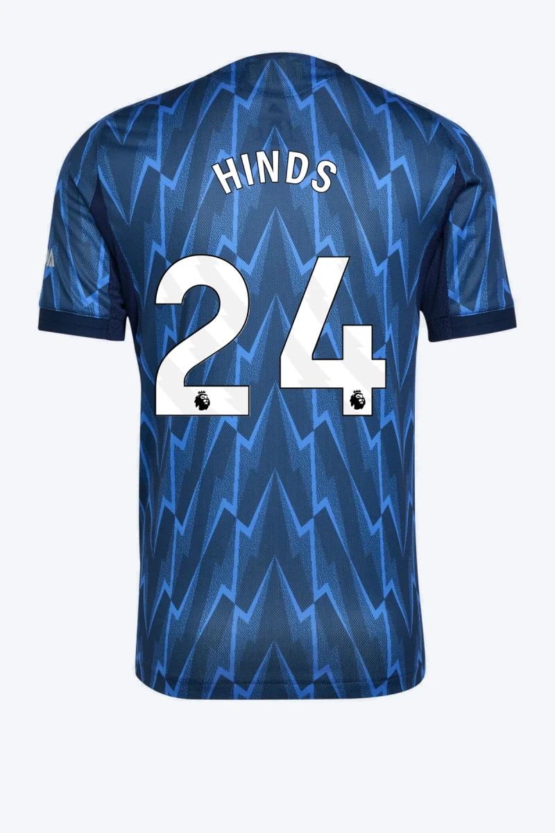 Hinds 24 Voetbalshirt - Arsenal 25/26 Uit Authentic