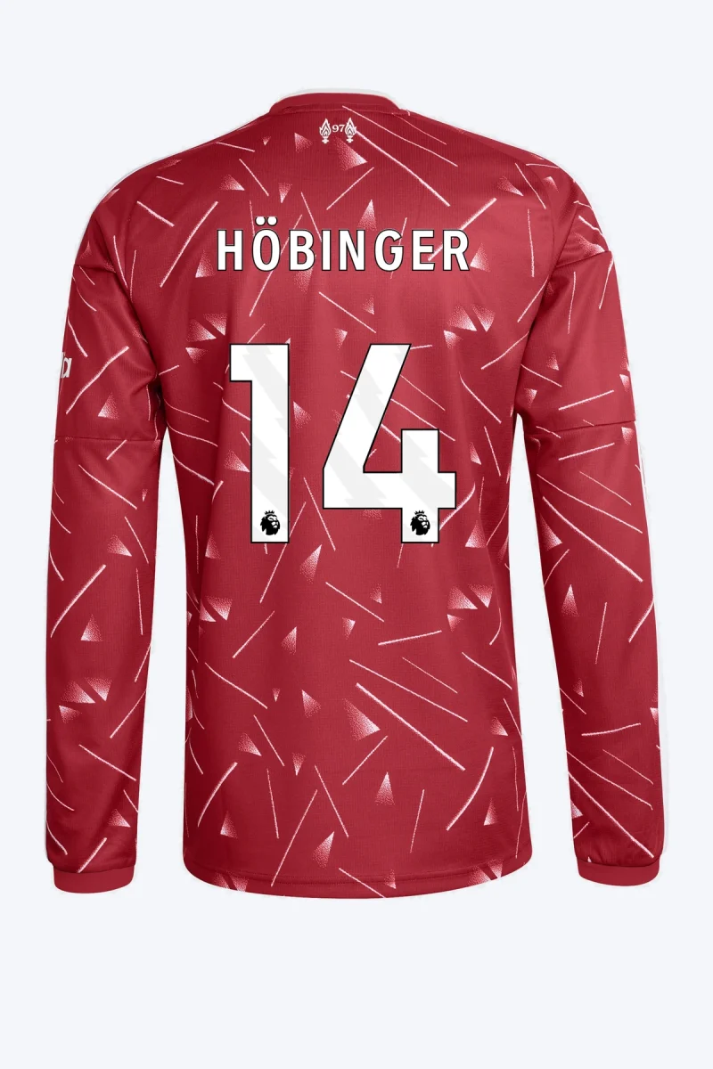 Höbinger 14 Voetbalshirt - Liverpool FC 26/27 Thuis Lange Mouw