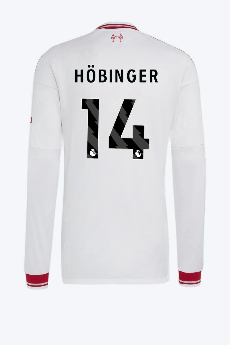 Höbinger 14 Voetbalshirt - Liverpool FC 26/27 Uit Authentic Longsleeve