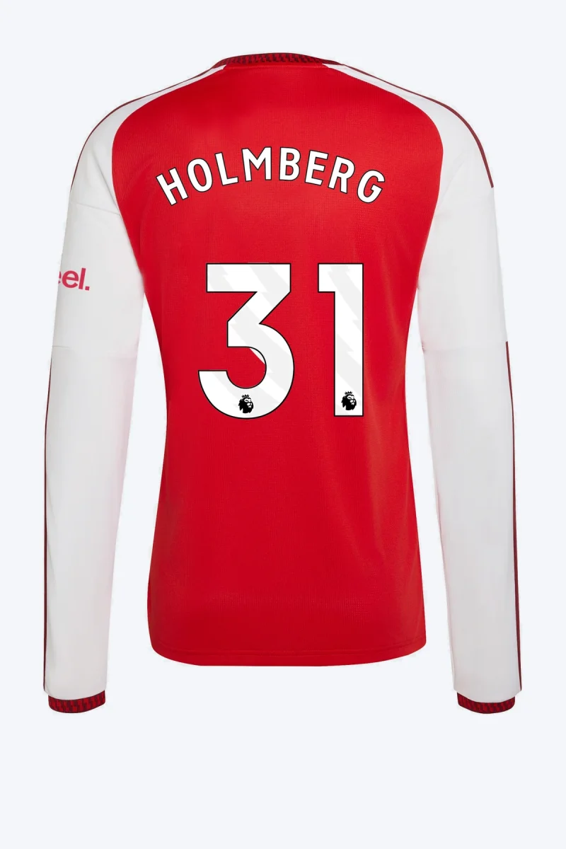 Holmberg 31 Voetbalshirt - Arsenal FC 26/27 Thuis Lange Mouw