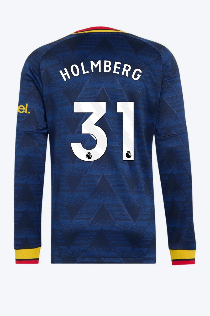 Holmberg 31 Voetbalshirt - Arsenal FC 26/27 Uit Authentic Longsleeve