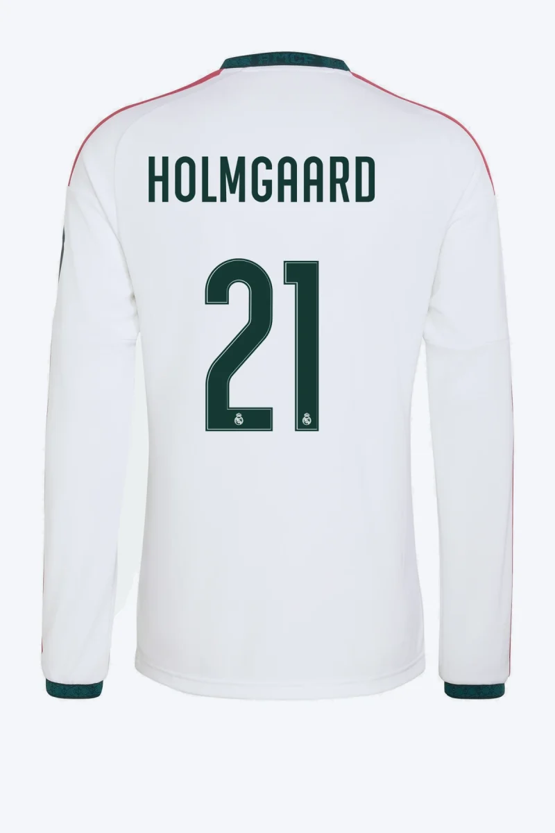 Holmgaard 21 Voetbalshirt - Real Madrid 26/27 Thuis Lange Mouw