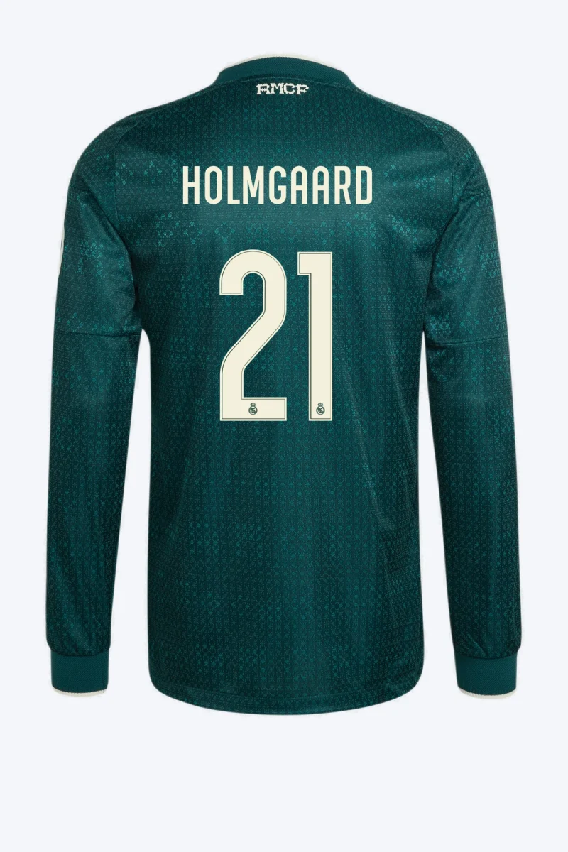 Holmgaard 21 Voetbalshirt - Real Madrid 26/27 Uit Authentic Lange Mouw
