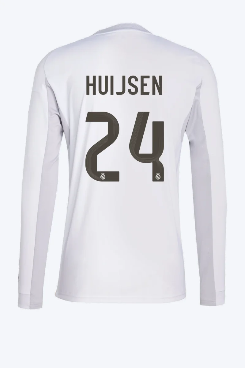Huijsen 24 Voetbalshirt - Real Madrid 25/26 Lange Mouw Thuis