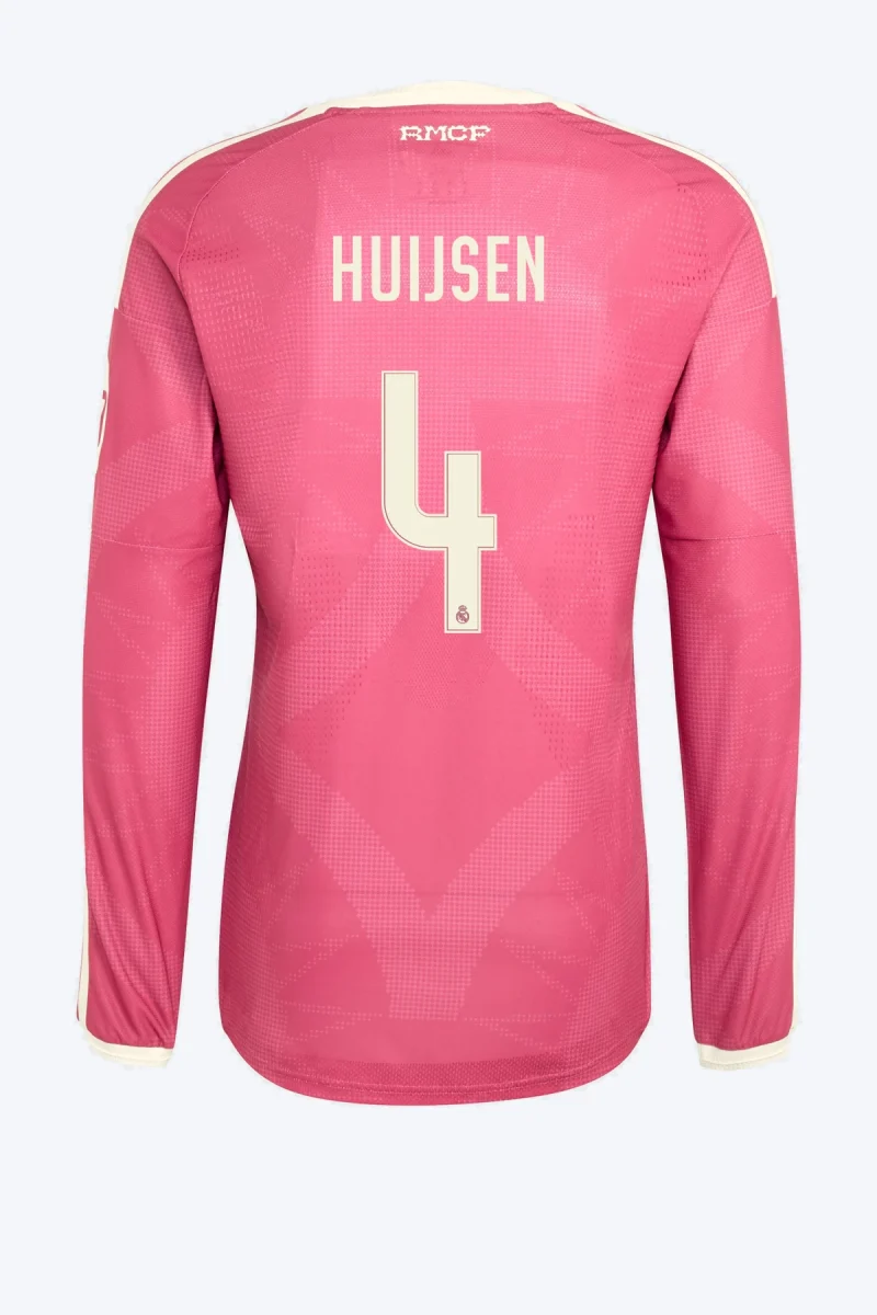 Huijsen 4 Voetbalshirt - Real Madrid 26/27 Derde Authentic Lange Mouw