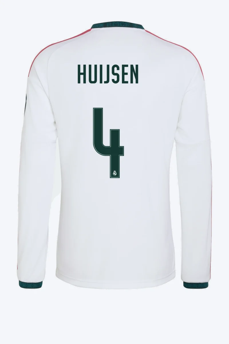 Huijsen 4 Voetbalshirt - Real Madrid 26/27 Thuis Lange Mouw