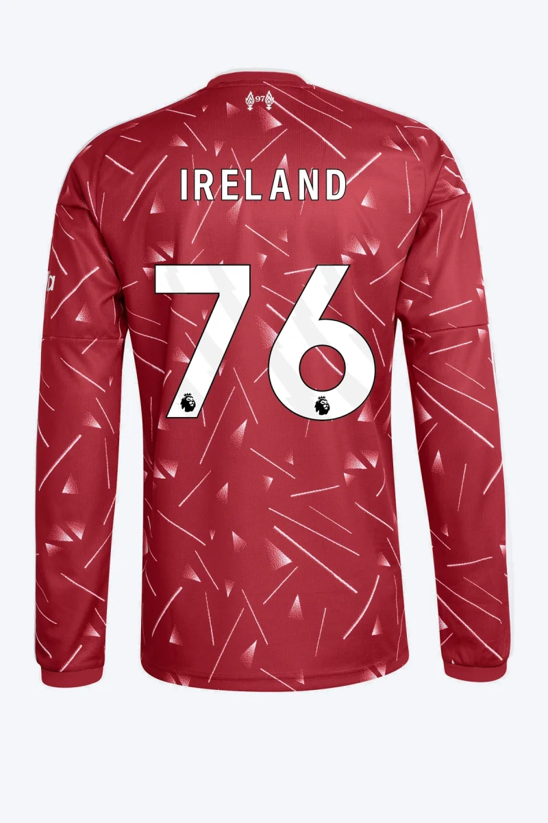 Ireland 76 Voetbalshirt - Liverpool FC 26/27 Thuis Lange Mouw