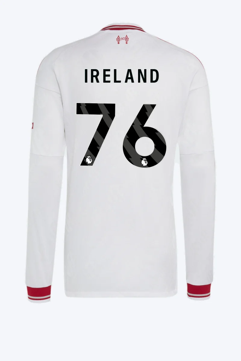 Ireland 76 Voetbalshirt - Liverpool FC 26/27 Uit Authentic Longsleeve