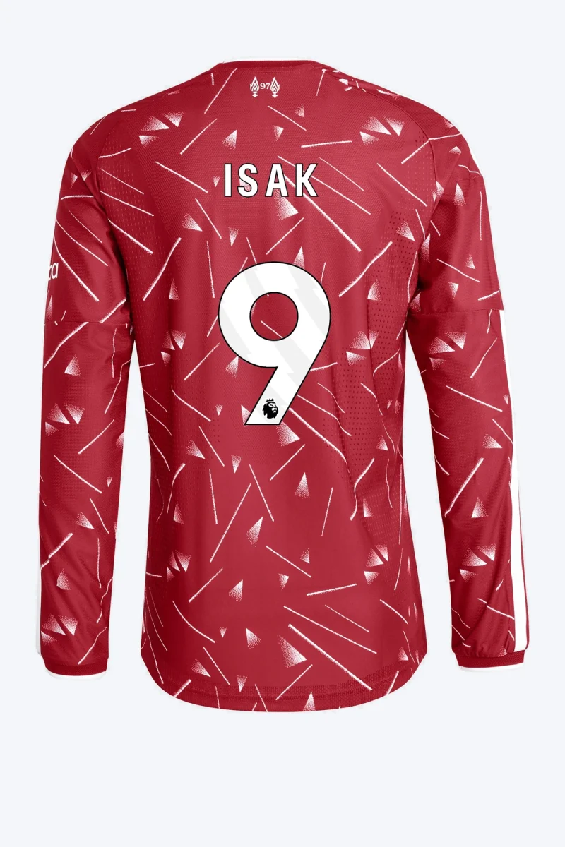 Isak 9 Voetbalshirt - Liverpool FC 26/27 Thuis Authentic Lange Mouw