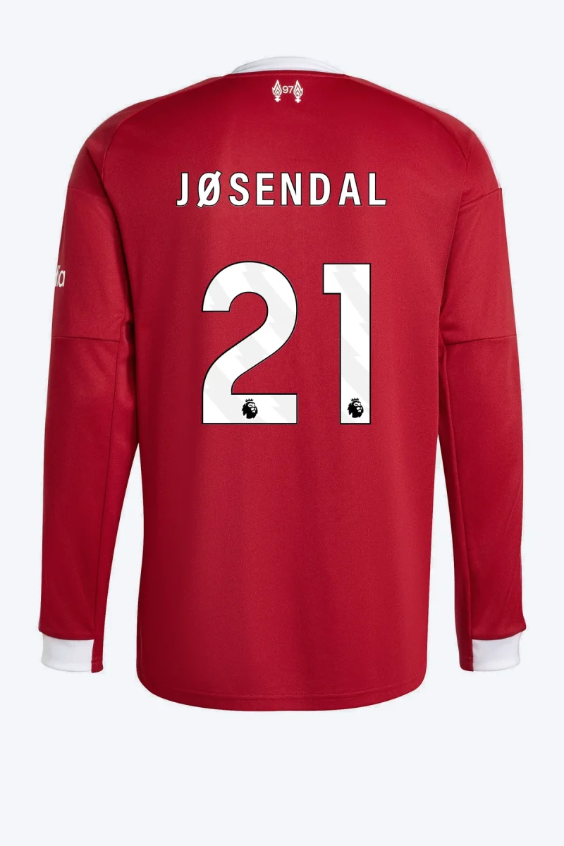 Jøsendal 21 Voetbalshirt - Liverpool FC 25/26 Lange Mouw Thuis