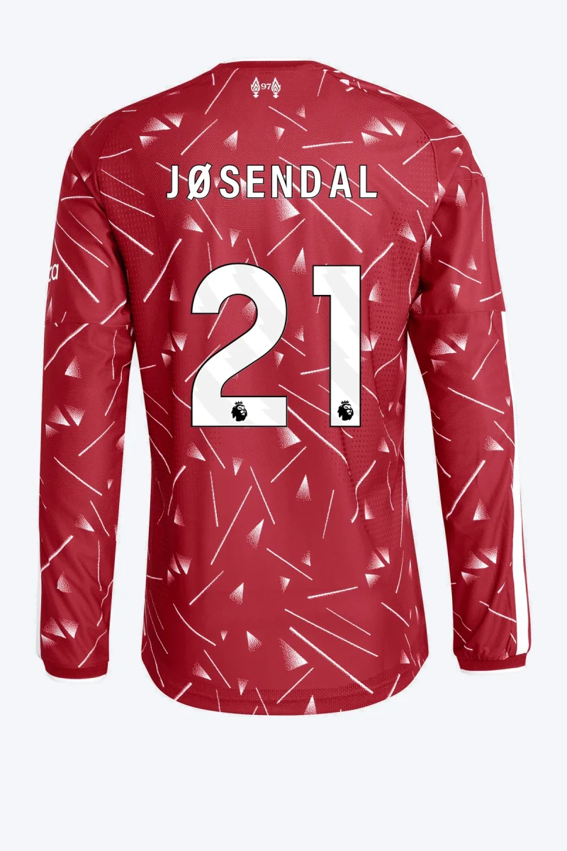 Jøsendal 21 Voetbalshirt - Liverpool FC 26/27 Thuis Authentic Lange Mouw