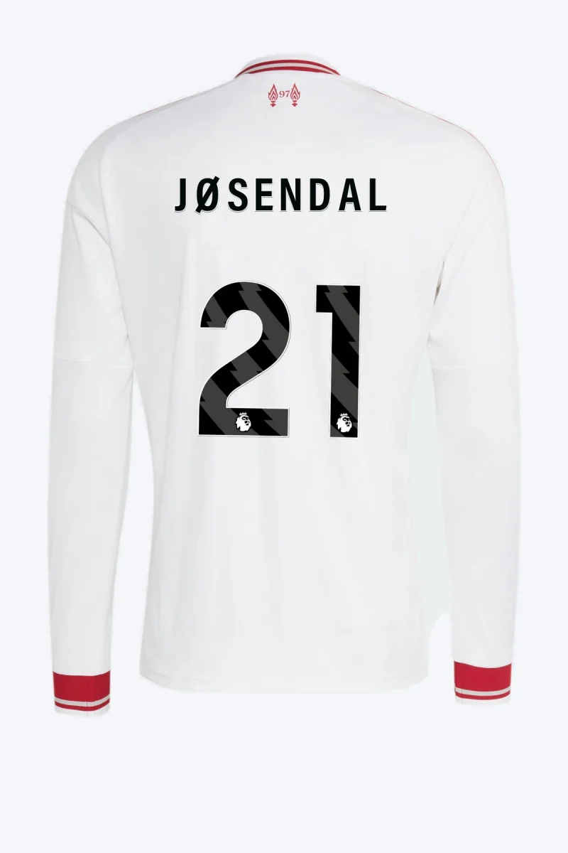 Jøsendal 21 Voetbalshirt - Liverpool FC 26/27 Uit Longsleeve