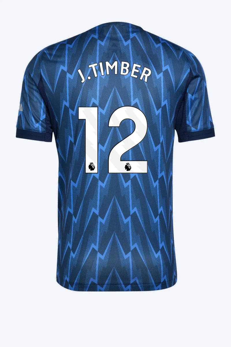 J. Timber 12 Voetbalshirt - Arsenal 25/26 Uit Authentic
