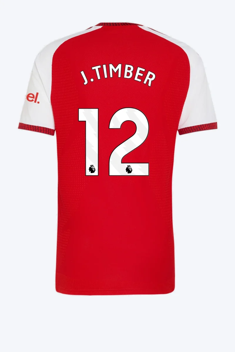 J. Timber 12 Voetbalshirt - Arsenal FC 26/27 Thuis Authentic